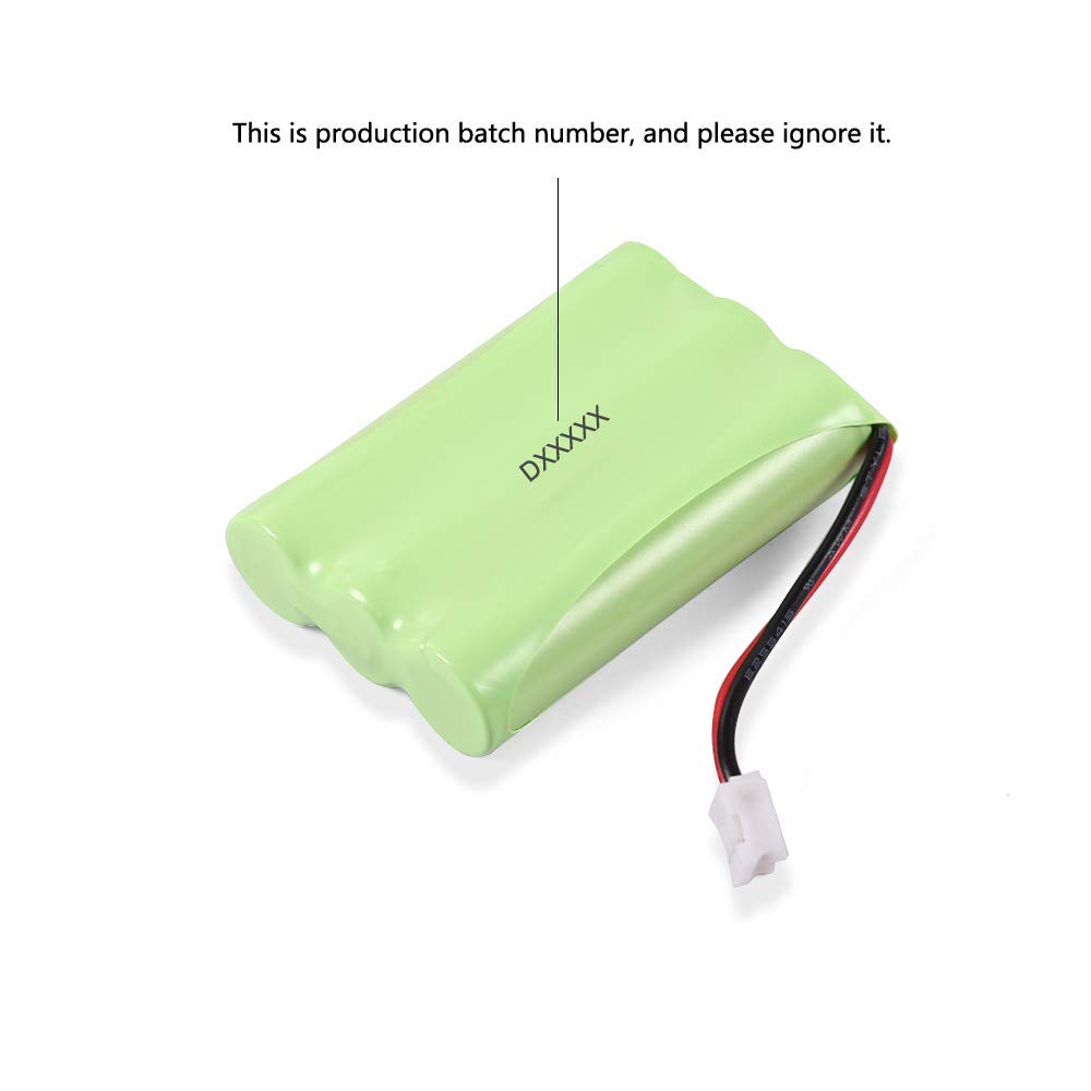 BAKTH 900mAh 3.6V Ni-MH – Batería de enchufe de orificio cuadrado para Motorola MBP33 MBP33S MBP33PU MBP35 MBP36 MBP36S MBP36PU MBP41 MBP43 Monitor