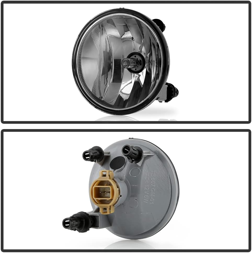 ACANII – Para Chevy Suburban Tahoe GMC Yukon Avalanche Acadia 2007-2014 lente ahumada, luces antiniebla, conjunto de par de lámparas