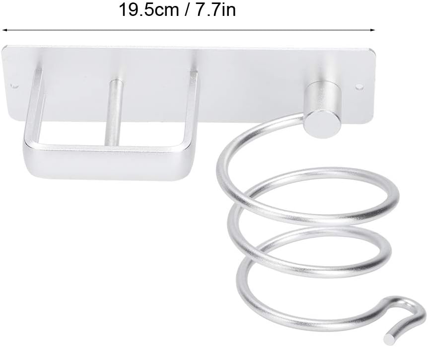 TOPINCN Estante para secador de pelo para organizador con estante para soporte perforado, instalación de agujeros para exhibición creativa para