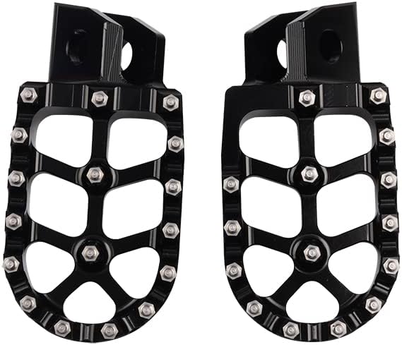 Reposapiés de motocicleta CNC Wide Foot Pegs Pedal para Yamaha YZ80 YZ125 YZ250 YZ500 YZ490 WR200 WR250 WR500 TTR90 TTR110 TTR125 TTR250 XT250