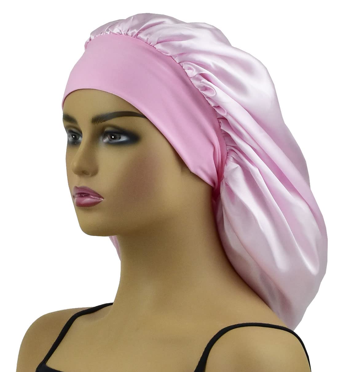 Gorro de seda para cabello largo durmiendo, gorro de satén para trenzas, gorro de dormir extra grande, gorras de noche de ducha XL