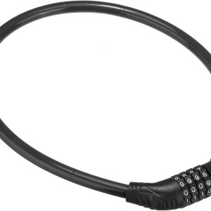 PATIKIL Candado de combinación de bicicleta de 2.23 pies, cable de acero de 4 dígitos, bloqueo de código de combinación reiniciable en espiral largo PATIKIL Candado de combinación de bicicleta de 2.23 pies, cable de acero de 4 dígitos, bloqueo de código de combinación reiniciable en espiral largo