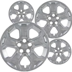 Fuel Rider Juego de cuatro (4) fundas de rueda de ABS cromadas de 18 pulgadas compatibles con ruedas Ford Edge 2011-2014, cubierta de tapa de Fuel Rider Juego de cuatro (4) fundas de rueda de ABS cromadas de 18 pulgadas compatibles con ruedas Ford Edge 2011-2014, cubierta de tapa de