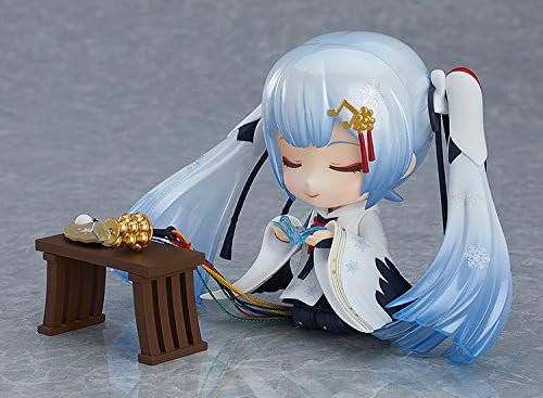 Good Smile Snow Miku (versión de la sacerdotisa de la grulla), figura de acción de Nendoroid
