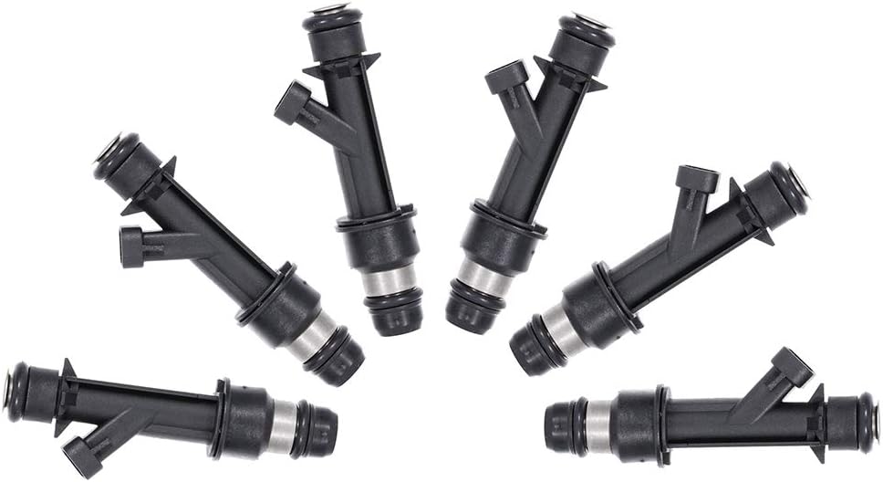 Juego de 6 inyectores de combustible compatibles para 2000-2003 para Ch-evrolet Malibu 2000-2005 para Po-ntiac Montana 2002-2005 para Bu-ick