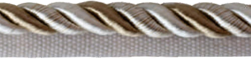 Fenghuangwu Cordón de 13 yardas hecho a mano, 0.2 in de diámetro, cuerda trenzada para bricolaje, decoración del hogar, tapicería, alzapaños de