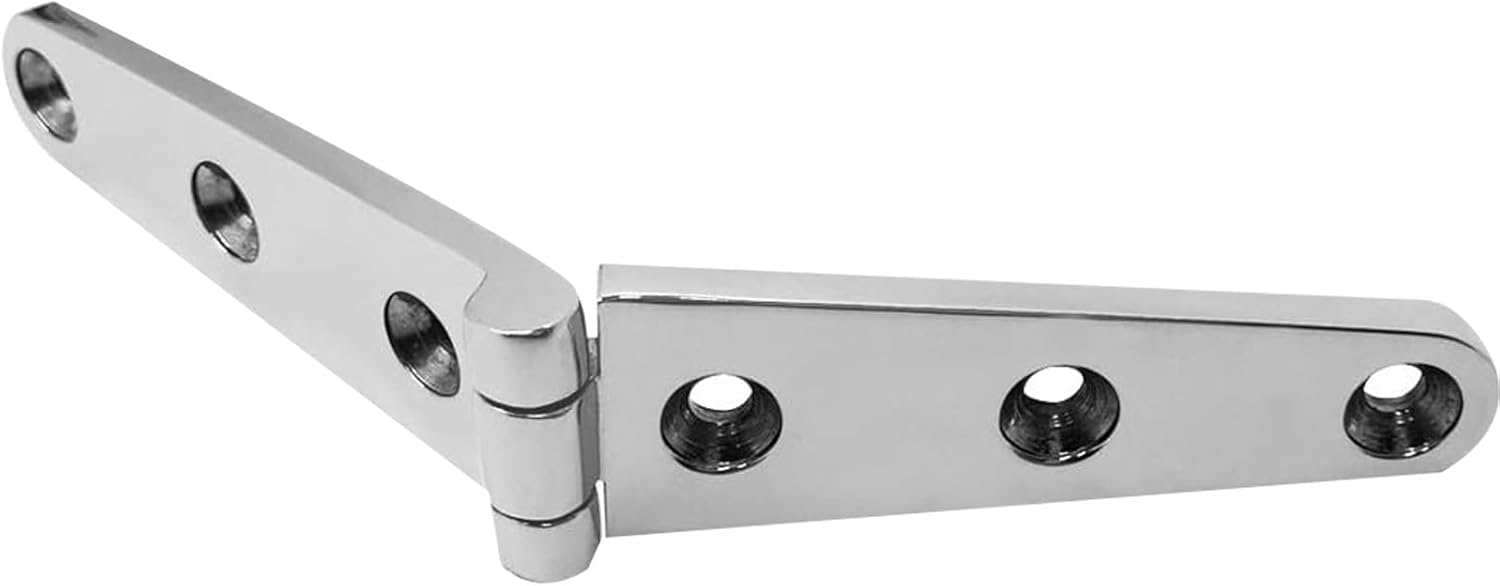 SHENGHUISS Bisagra de fundición para escotilla de barco, bisagras de puerta de acero inoxidable 316 para barco, yate con tornillos de 6 x 1 pulgada,