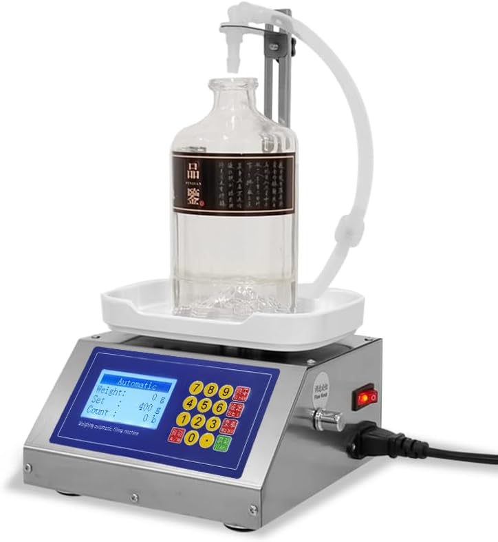 CSY-3200 Weighing Diaphragm Pump Filling Machine Electronic Scale Liquid Filler Oil Water Drink Wine Juice 10ml-3000ml