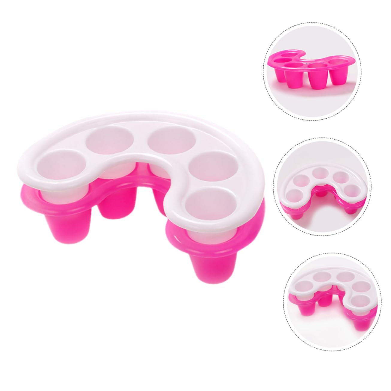 FOMIYES Cuenco de remojo de uñas, 2 unidades, cuenco de remojo de uñas, accesorio de arte de uñas, recipiente para exfoliación, recipiente de remojo