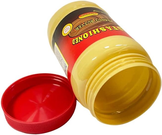 Mantequilla de maní anticuada con bolsa a prueba de olores de grado alimenticio con compartimento oculto para llaves, dinero en efectivo y objetos