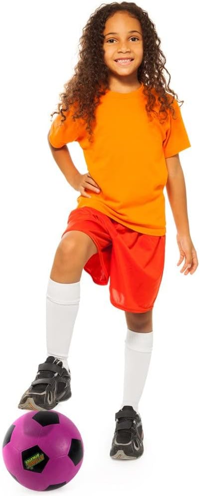 K-Roo Sports Atomic Athletics – Pelotas de goma neón para patio de recreo, paquete de 6 unidades, incluye bomba y bolsa de almacenamiento