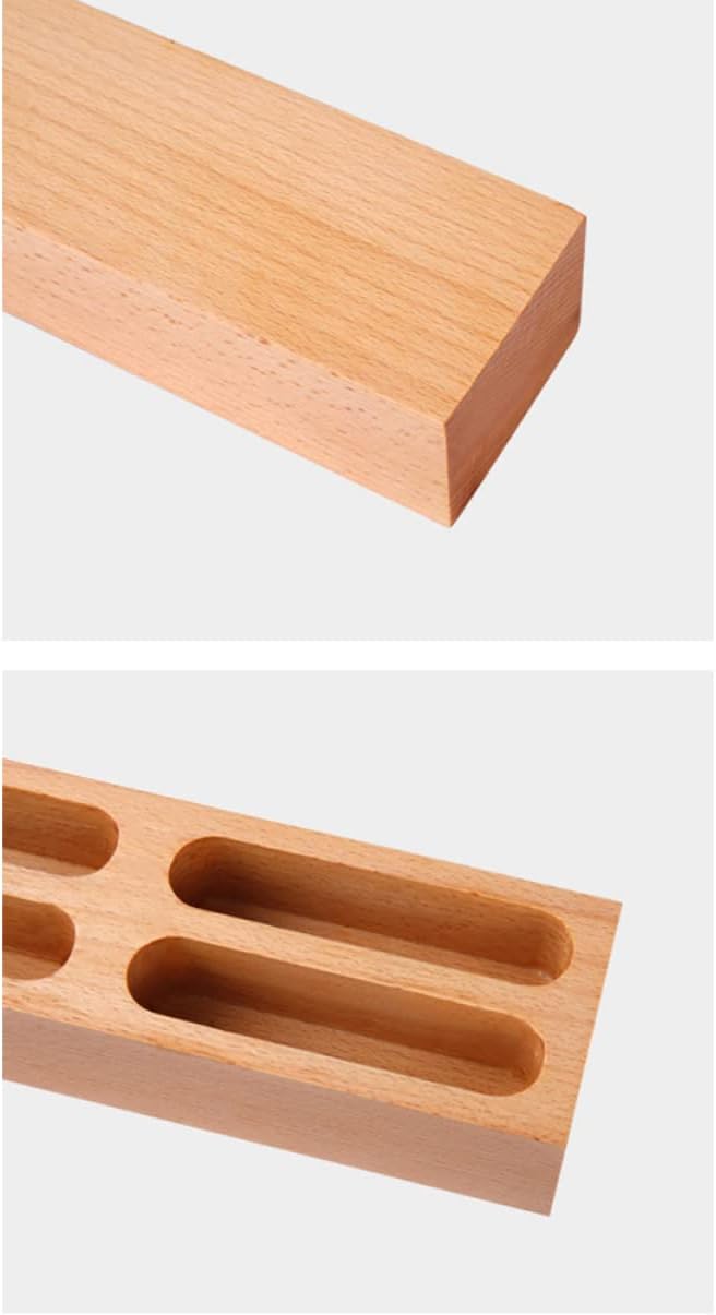 Tarjetero para caja de escritorio, 4 estuches organizadores, mesas de escritorio, soporte de negocios, tarjetas de madera, pantalla de madera,