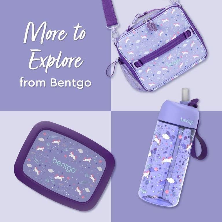 Bentgo Bolsa de almuerzo impresa para niños – Unicornio