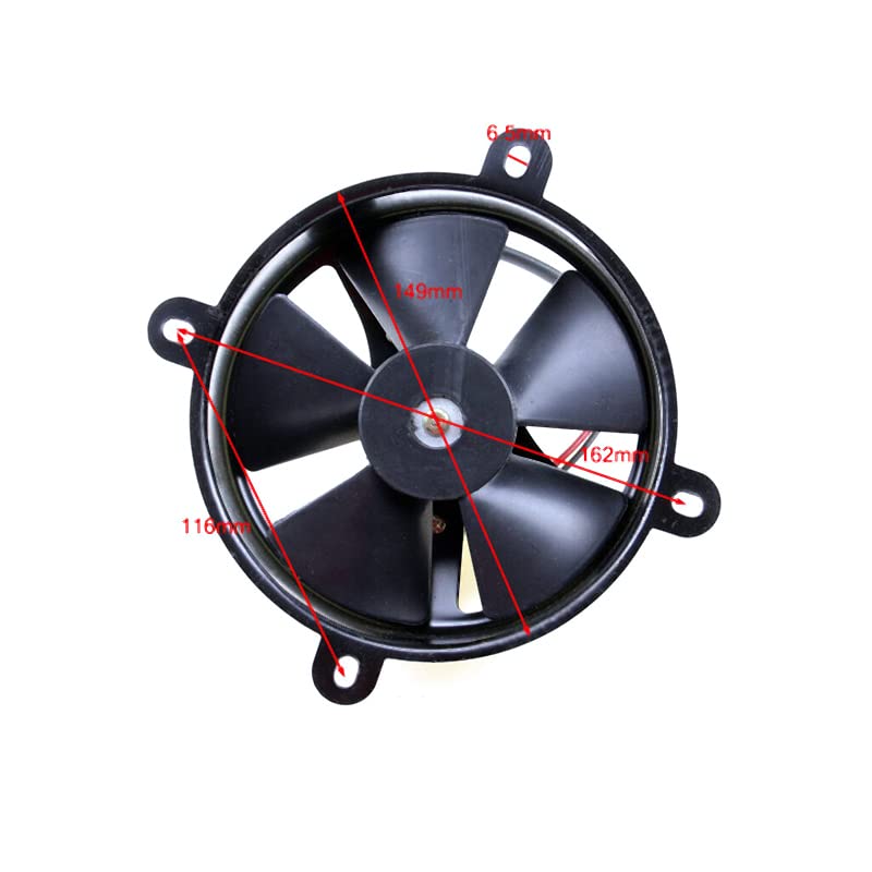 Reemplazo del ventilador de refrigeración del radiador de 12 V CC para 200cc 250cc Taotao Sunl Coolster refrigerado por agua ATV Quad Go Kart
