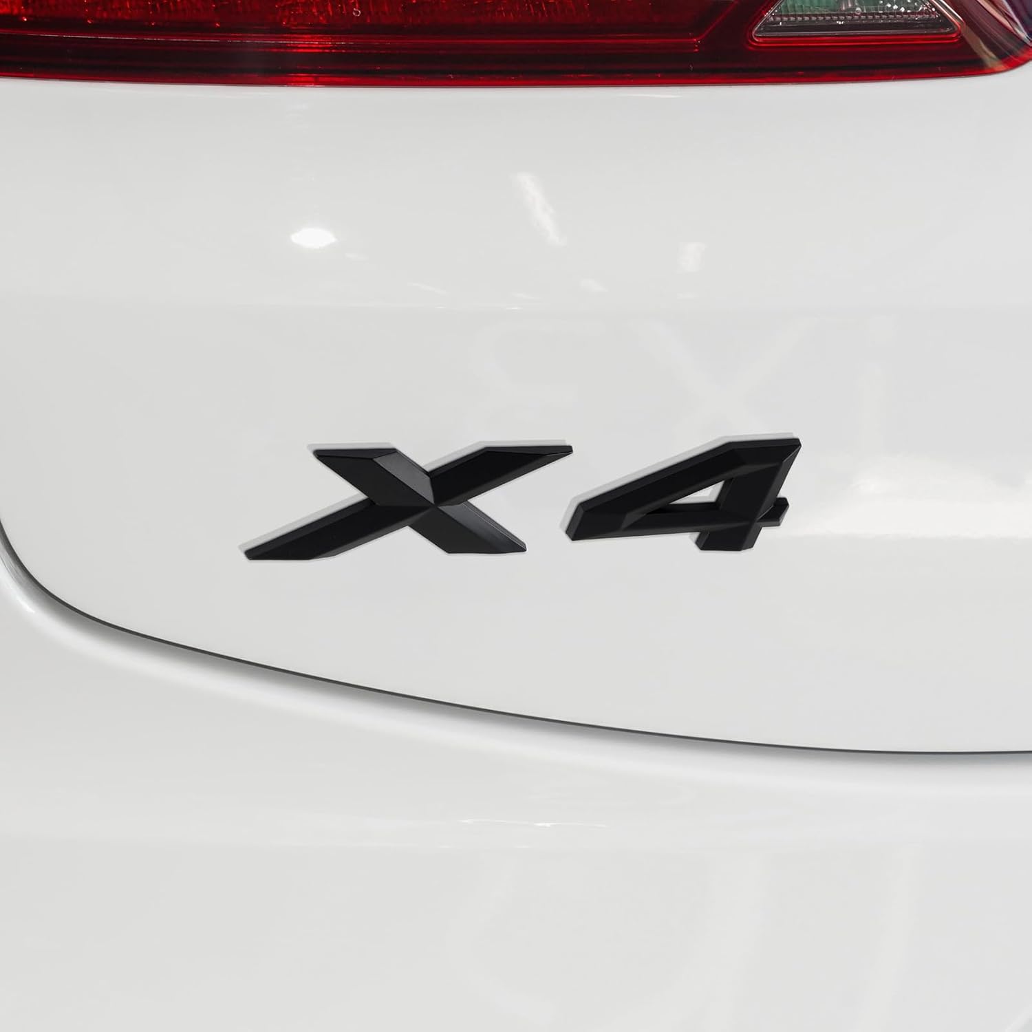 X4 – Adhesivo para insignia del emblema del fabricante original del equipo, para la tapa del maletero del automóvil, etiqueta de placa de