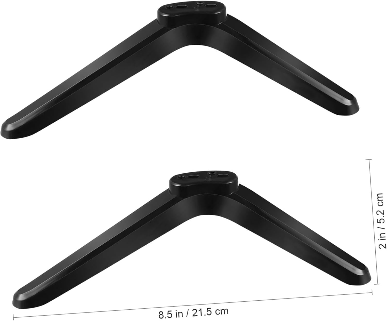 Veemoon Soporte de TV de plástico para TV, soporte para TV, soporte para TV, soporte de base de TV, soporte de soporte de escritorio para TV,