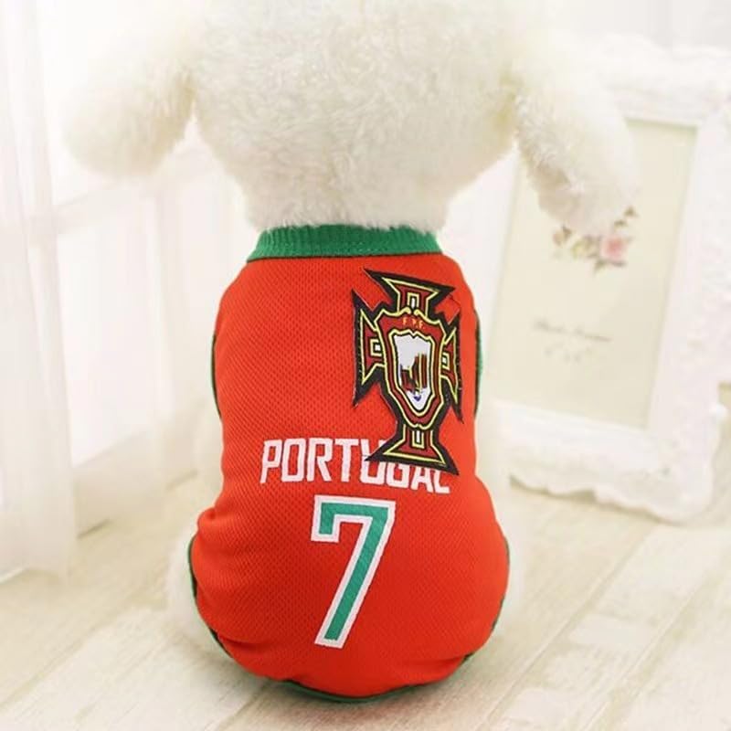 Ropa para perro, juego de 8 piezas de camiseta deportiva con temática de fútbol americano para mascotas, para cachorros pequeños, medianos y