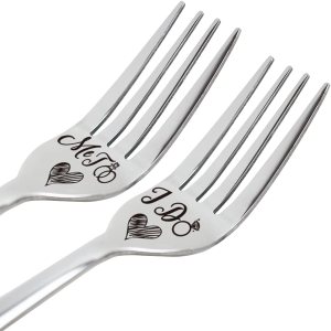 I Do, Me Too Tenedor grabado divertido inspirador, divertido tenedor para pareja, regalo de amor para novio, novia, él, ella, marido, esposa, I Do, Me Too Tenedor grabado divertido inspirador, divertido tenedor para pareja, regalo de amor para novio, novia, él, ella, marido, esposa,