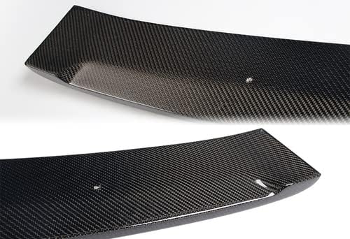 HK5 Alerón de techo de ventana trasera de fibra de carbono negro compatible con Infiniti G37 2DR Coupe 2008-2013 y compatible con Infiniti Q60 2DR