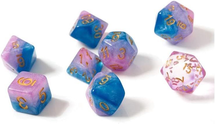 Juego de dados RPG gomitas para bebés