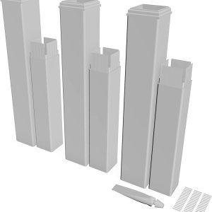 Vita Kit de extensión de poste de pérgola de vinilo blanco clásico para pérgolas de la marca Vita VA80354, paquete de 3, sin PVC, BPA y ftalatos Vita Kit de extensión de poste de pérgola de vinilo blanco clásico para pérgolas de la marca Vita VA80354, paquete de 3, sin PVC, BPA y ftalatos