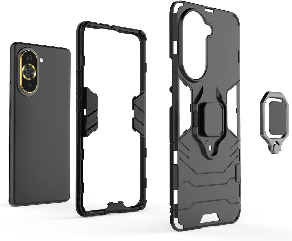 Funda para Huawei Nova 10 Caso,Soporte de montaje magnético para coche Funda para Huawei Nova 10 NCO-AL00 Caso Azul