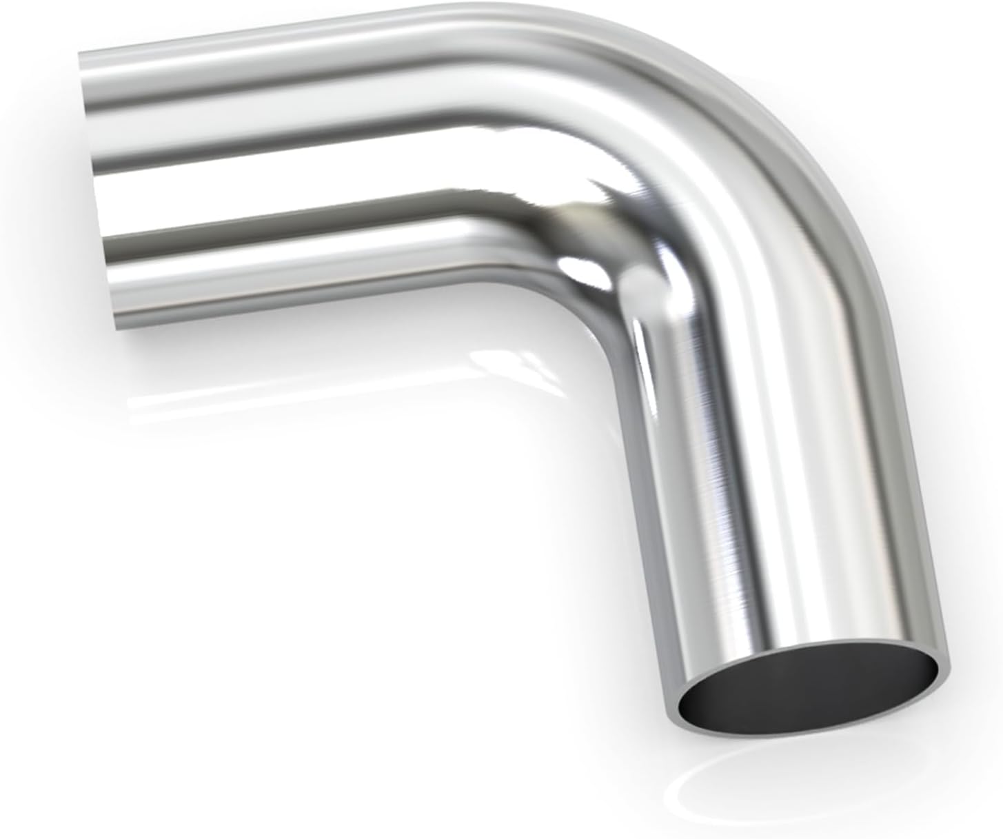 GASHER Tubo de aleación de aluminio de codo de 90 grados, 2 unidades, 3 “OD, longitud de la pierna 4” (100 mm), tubo intercooler para sistemas de