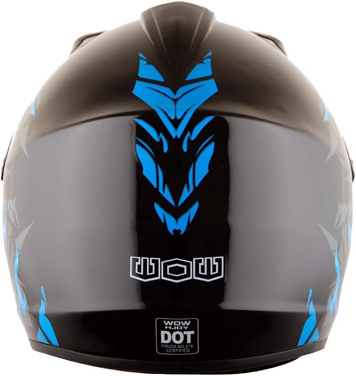 WOW Casco de motocross BMX MX ATV Dirt Bike Dianasour Dragon + gafas + guante marciano juvenil