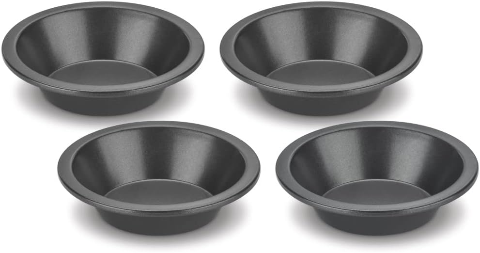 Cuisinart Juego de platos redondos de 4 piezas, mini, gris acero