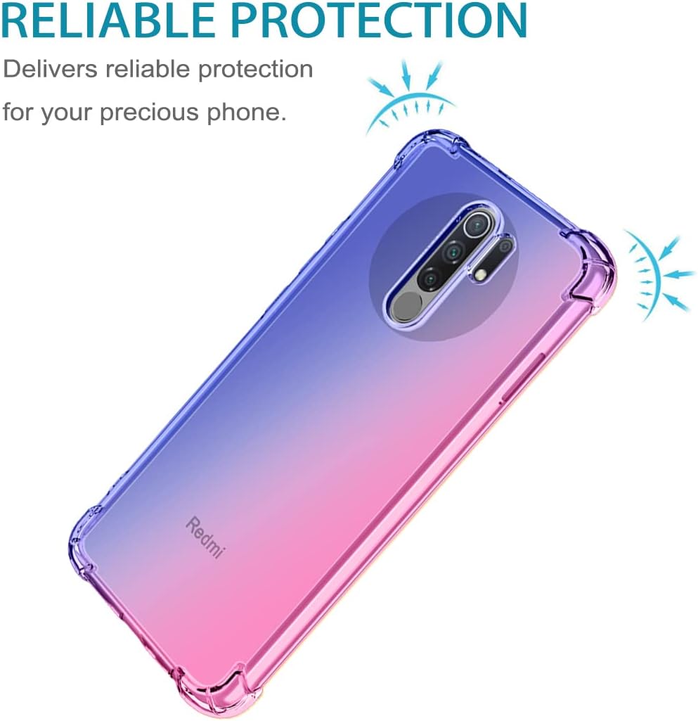 Vokuha Funda protectora para Xiaomi Redmi 9  Redmi 9 PrimePoco M2 M2004J19PI, linda funda protectora de TPU suave y flexible para Xiaomi Redmi 9