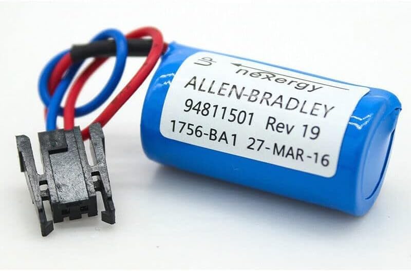 Paquete de 2 baterías de litio 1756-BA1 3V 1200mAh de repuesto para batería Allen Bradley 1756-BA2 BR2 3A-AB 1756-BA1