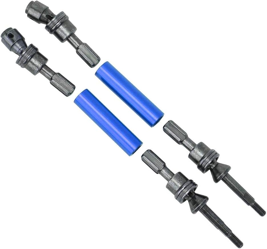 Tbest Eje de transmisión a control remoto, transmisión de acero de aleación de aluminio, accesorio Axal apto para ECX 2WD 110 RC Car (azul) Ecx