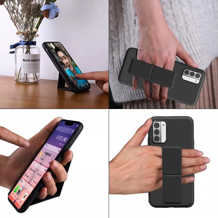 Funda para Nokia G310 5G  Nokia G42 5G Teléfono, Estuche De Soporte Con Protector De Pantalla De Vidrio Templado Ocultar Soporte Plegable Cubierta