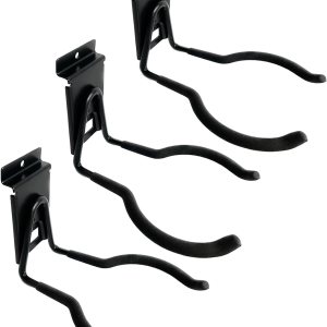 ATOOLA Organizador de herramientas eléctricas para Slatwall, ganchos de garaje para colgar herramientas de patio, estante antideslizante y soporte ATOOLA Organizador de herramientas eléctricas para Slatwall, ganchos de garaje para colgar herramientas de patio, estante antideslizante y soporte