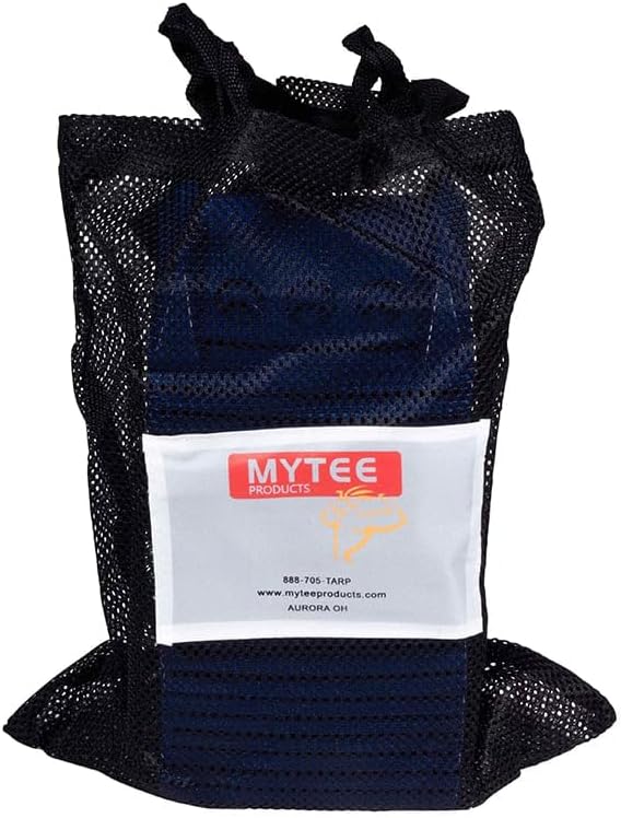 Mytee Products (20 protectores de borde plano azules de 4 x 6 pulgadas con estuche de transporte, correas de trinquete de cabrestante de 4 pulgadas,