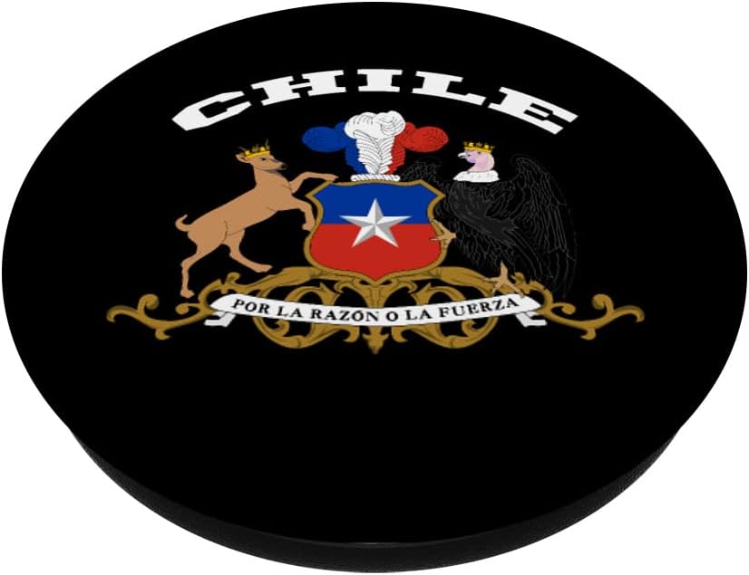 Chile Camiseta Escudo de armas Tee Flag souvenir Santiago PopSockets Intercambiable PopGrip