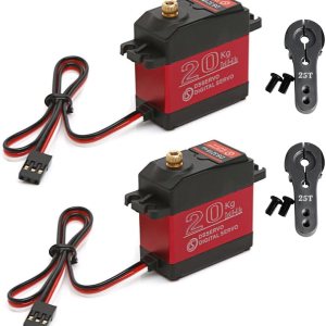 DS3218MG Servo digital impermeable de 44.1 lbs con servo brazo 25T, engranaje de metal completo de alto par servo RC para RC DIY 18 1 10 112 escala DS3218MG Servo digital impermeable de 44.1 lbs con servo brazo 25T, engranaje de metal completo de alto par servo RC para RC DIY 18 1 10 112 escala
