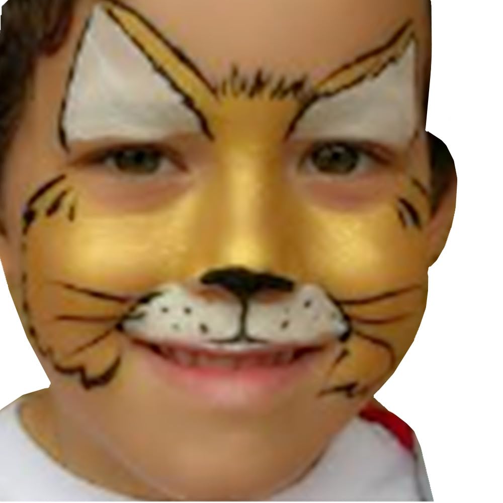 Go Ho Pintura corporal dorada mezclable en crema (1.06 onzas), pintura facial dorada perla para adultos y niños, Halloween, cosplay, zombi, vampiro,