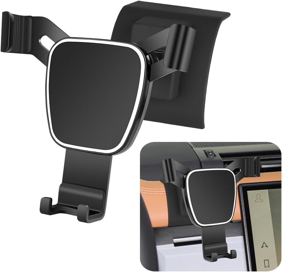 LUNQIN Soporte de teléfono de coche para Land Rover Defender 2020-2024 Accesorios de automóvil, soporte de navegación, decoración interior, funda de