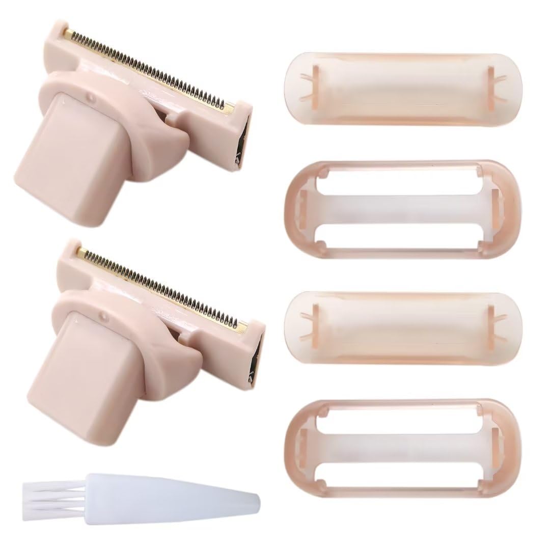 Paquete de 2 cabezales de repuesto para cuchillas de repuesto para cuchillas de repuesto Finish Touch Flawless Nu Razor, oro rosa