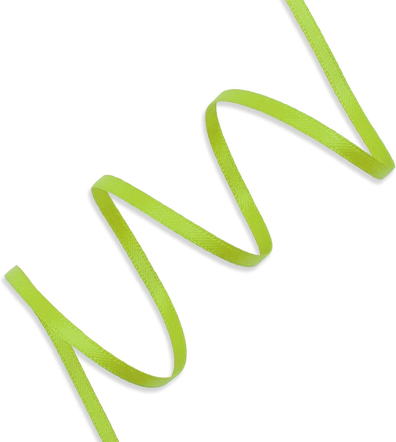 Humphrey’s Craft Cinta de satén de doble cara verde manzana de 18 pulgadas, 50 yardas, variedad de colores para manualidades, envoltura de regalos,