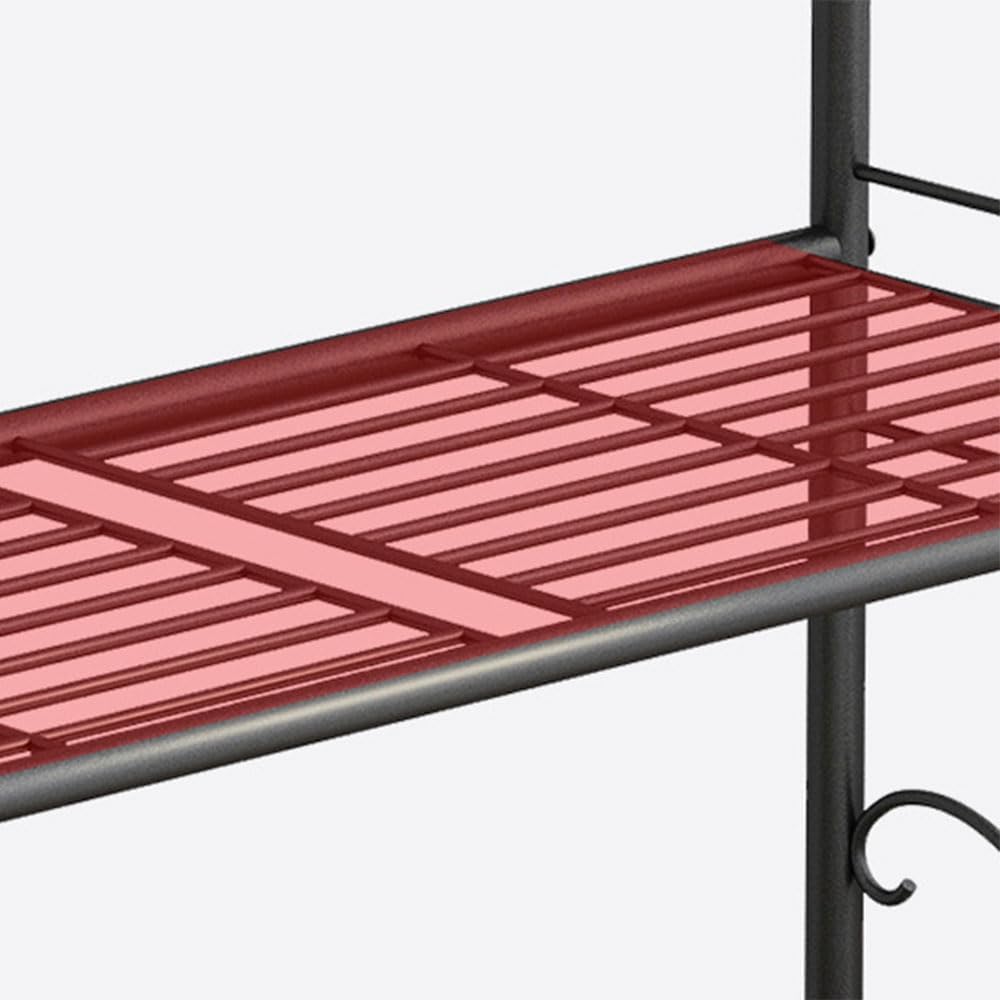 IOEDHW Estante de metal de 4 niveles para plantas de interior, estante de exhibición de plantas múltiples, soporte para plantas de pie, soporte