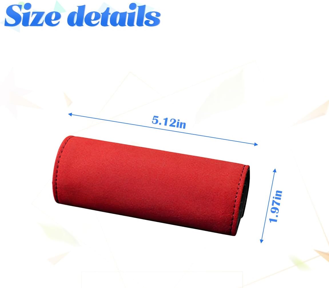 BESULEN 2 protectores de manija de puerta interior de automóvil, cuero duradero, cubierta antiarañazos para manija interior de puerta trasera