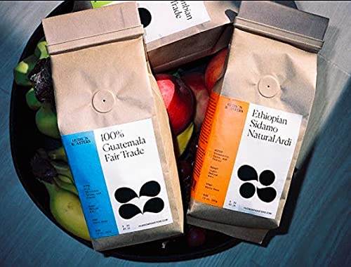 Hudson Roasters Fair Trade Guatemala Premium – Café en grano entero, tostado medio, bolsa de 12 onzas