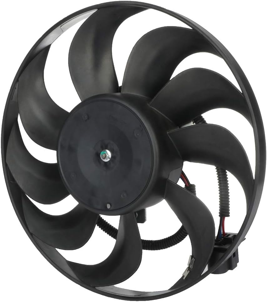 SCITOO 6QD959455C AC Conjunto de ventilador de refrigeración del motor del condensador apto para 2000-2006 TT 2000-2006 TT Quattro 1999-2006 para