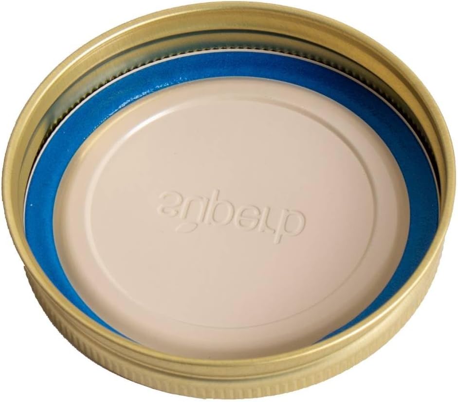 Tapas para conservas  Mason Jar tapa de boca ancha para tarros Ball y Kerr, 3.25 pulgadas de grado alimenticio con sellos gruesos, fabricado en