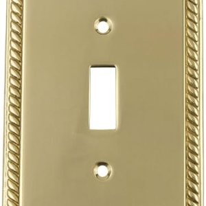 Nostalgic Warehouse 719962 Placa de interruptor de cuerda con palanca única, latón pulido Nostalgic Warehouse 719962 Placa de interruptor de cuerda con palanca única, latón pulido