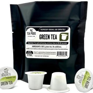 10 cápsulas de té verde compatibles con Nespresso OriginalLine, cápsulas de té de una sola porción para cafeteras, cápsulas de té para máquinas de 10 cápsulas de té verde compatibles con Nespresso OriginalLine, cápsulas de té de una sola porción para cafeteras, cápsulas de té para máquinas de