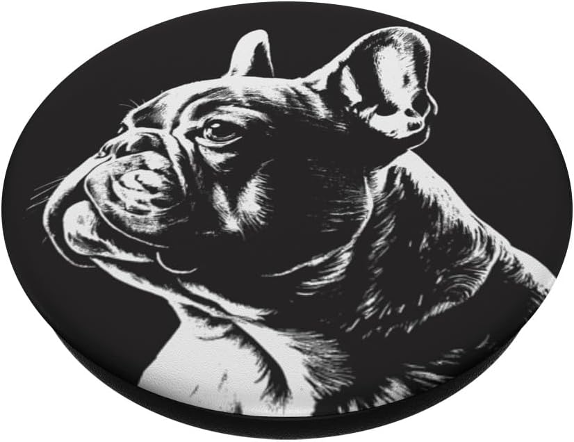PopSockets de dibujo francés Bulldog francés intercambiable PopGrip