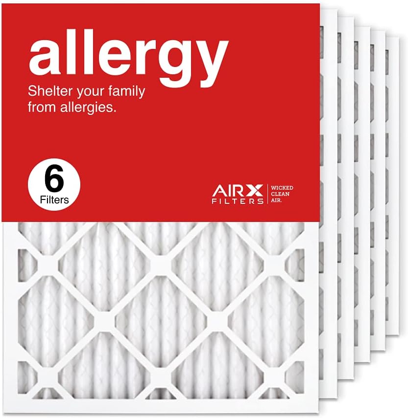 AIRx Filters – Filtro de aire MERV 11 plisado para calefacción, para calefacción, para calefacción, para calefacción, paquete de 6 unidades,
